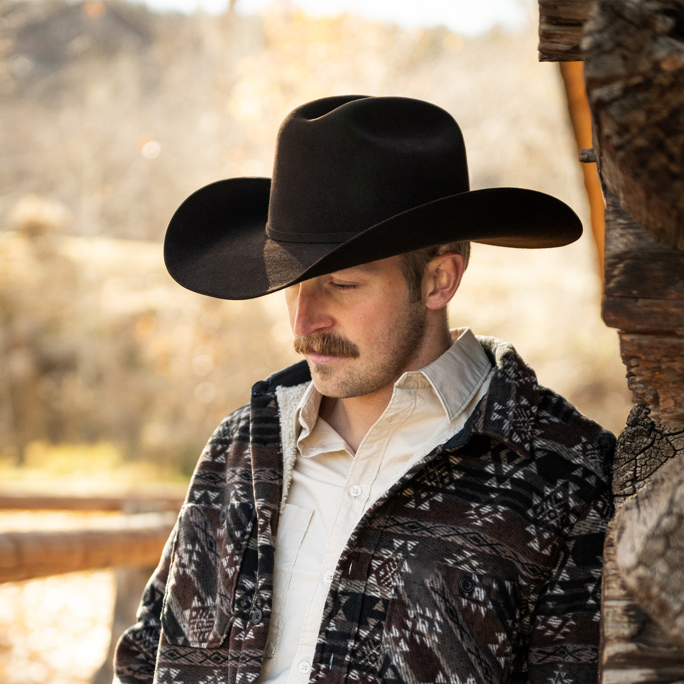 6X Lockhart in Brown | Larry Mahan Fur Felt Western – Larry Mahan Hats